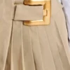 Kort gabardinekjol med bältesdetalj Kort gabardinekjol med bältesdetalj