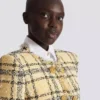 Kort jacka i glittertweed