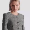 Kort klänning i Prince of Wales-jacquard Kort klänning i Prince of Wales-jacquard