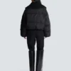 Kort, oversized, vadderad jacka