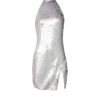 Kort paljettklänning med halterneck Kort paljettklänning med halterneck