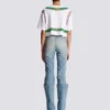 Kort T-shirt med Balmain Foulard-tryck Kort T-shirt med Balmain Foulard-tryck