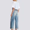 Kort T-shirt med Balmain Paris-tryck