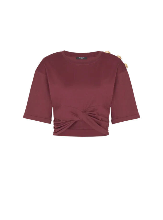 Kort T-shirt med knytband Kort T-shirt med knytband