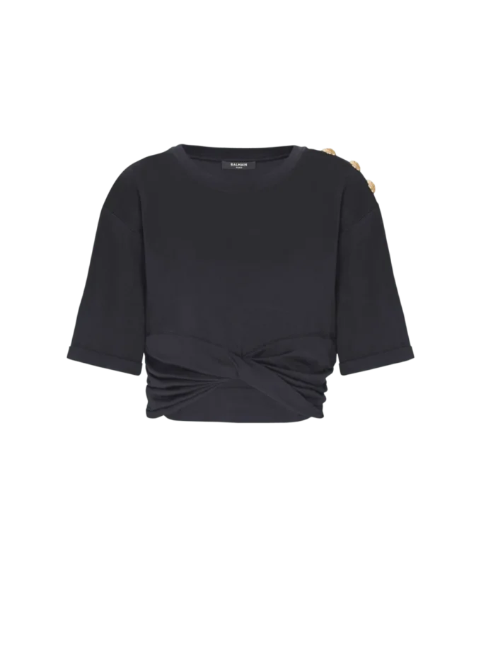 Kort T-shirt med knytband Kort T-shirt med knytband