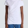 Kortärmad draperad jersey-T-shirt
