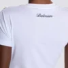 Kortärmad draperad jersey-T-shirt