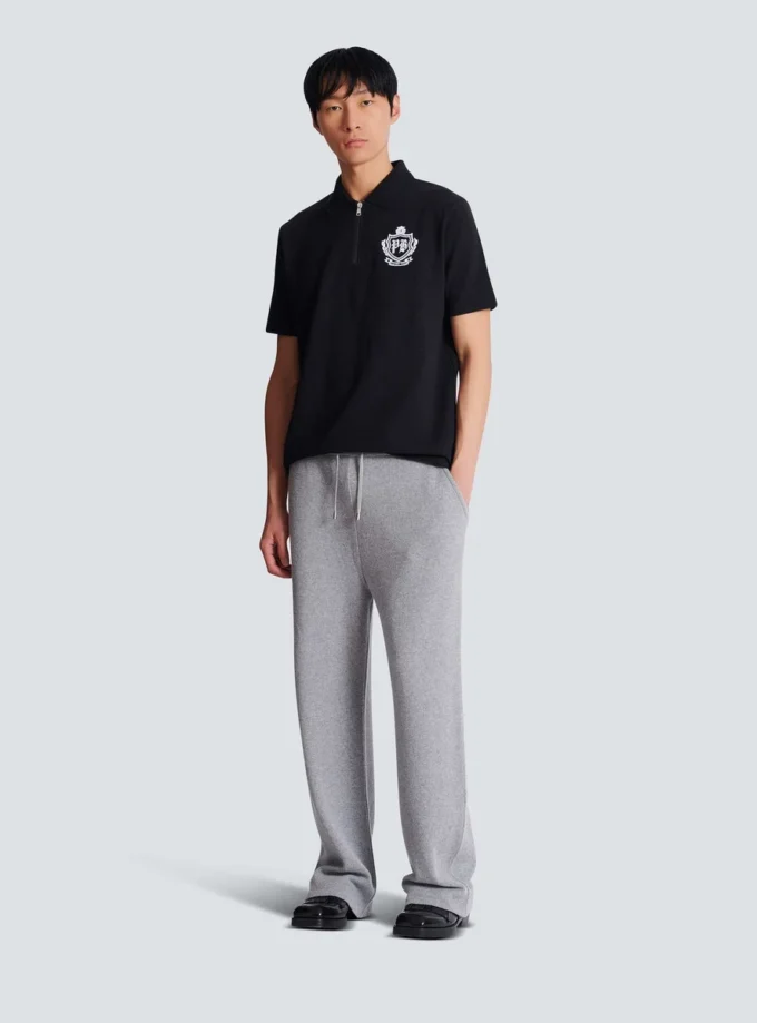 Kortärmad polo med collegeemblem Kortärmad polo med collegeemblem