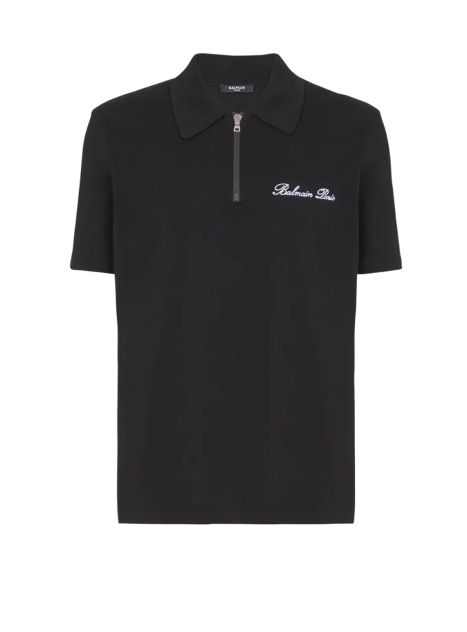 Kortärmad polotröja med broderi Kortärmad polotröja med broderi