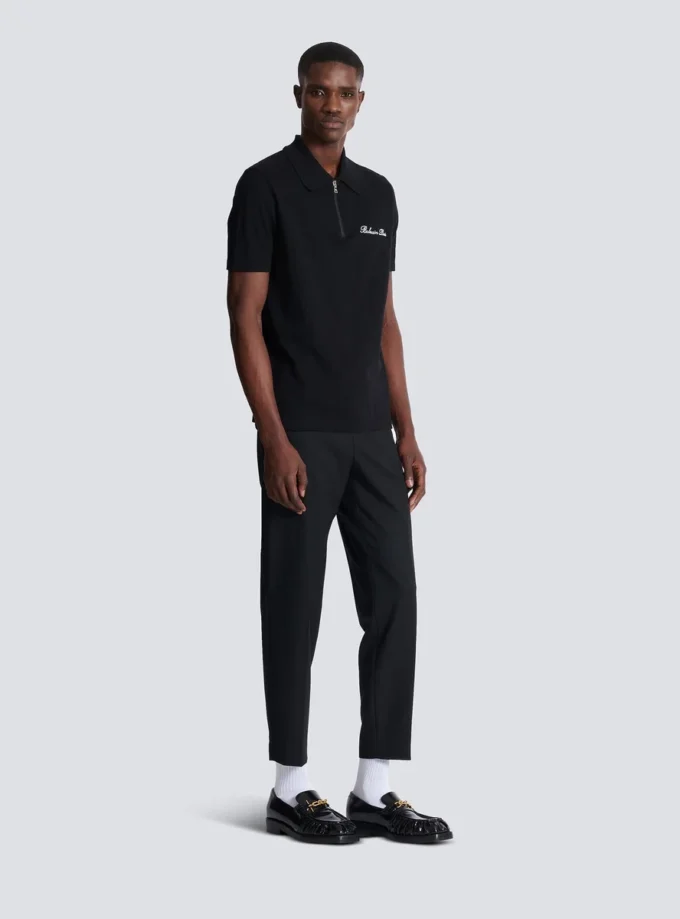 Kortärmad polotröja med broderi Kortärmad polotröja med broderi