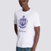 Kortärmad T-shirt med College Emblem-tryck Kortärmad T-shirt med College Emblem-tryck