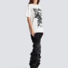 Kortärmad T-shirt med leopardmönster Kortärmad T-shirt med leopardmönster
