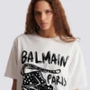 Kortärmad T-shirt med leopardmönster Kortärmad T-shirt med leopardmönster