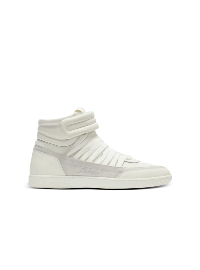 Läder Balmain Swan Mid-Top snörskor
