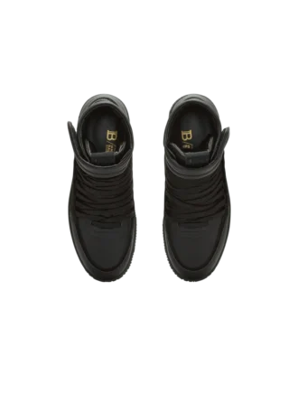 Läder Balmain Swan Mid-Top snörskor