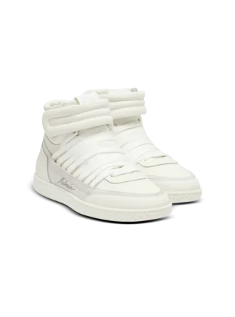 Läder Balmain Swan Mid-Top snörskor
