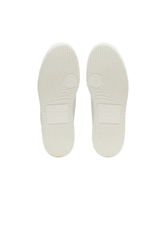 Läder Balmain Swan Mid-Top snörskor