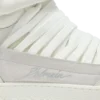 Läder Balmain Swan Mid-Top snörskor