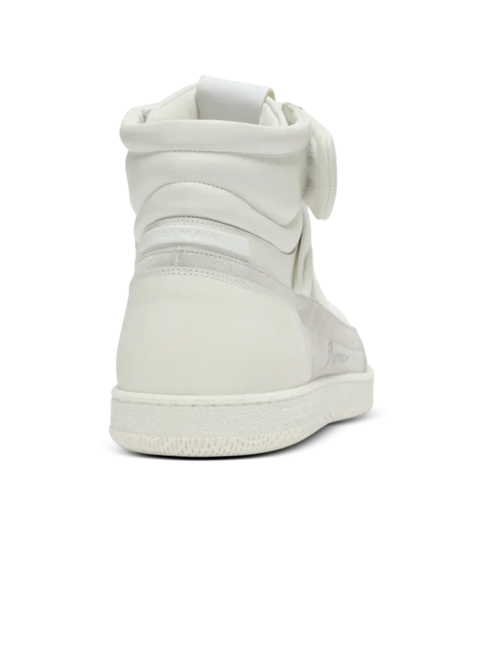 Läder Balmain Swan Mid-Top snörskor