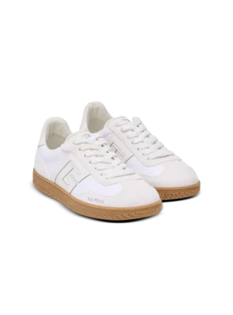 Läder- och canvas-träningsskor Balmain Swan
