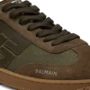 Läder- och canvas-träningsskor Balmain Swan