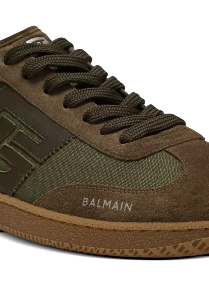 Läder- och canvas-träningsskor Balmain Swan