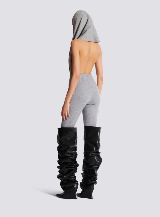 Leggings i bomullstrikå