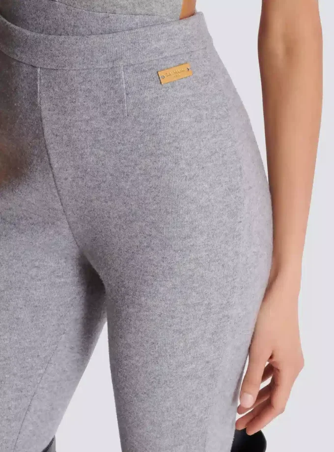 Leggings i bomullstrikå