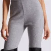 Leggings i bomullstrikå