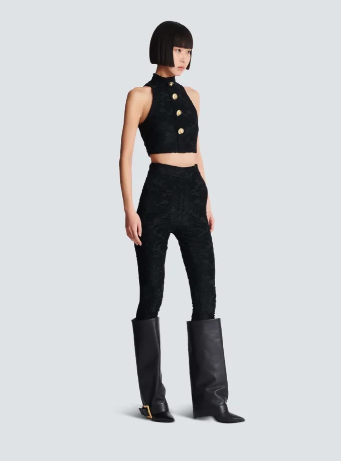 Leggings med barockmönster