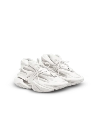 Låga sneakers i neopren och läder med enhörningsmotiv Låga sneakers i neopren och läder med enhörningsmotiv