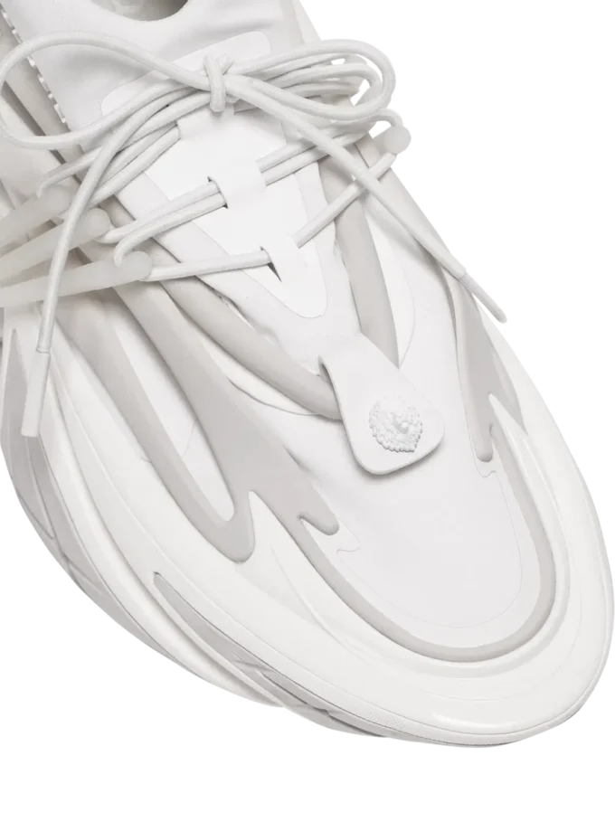 Låga sneakers i neopren och läder med enhörningsmotiv Låga sneakers i neopren och läder med enhörningsmotiv
