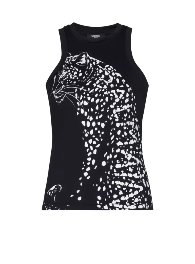 Linne med leopardmönster