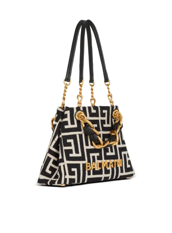 Liten 1945 Soft-toteväska i jacquard med monogram Liten 1945 Soft-toteväska i jacquard med monogram