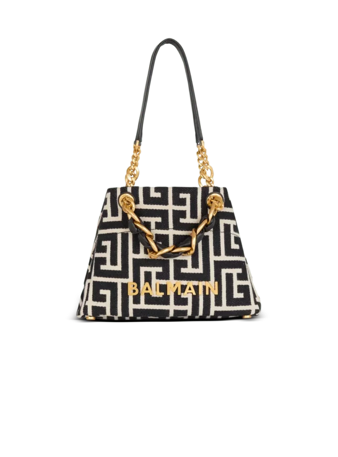 Liten 1945 Soft-toteväska i jacquard med monogram Liten 1945 Soft-toteväska i jacquard med monogram