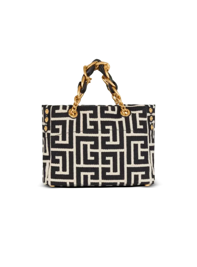 Liten 1945 Soft-toteväska i jacquard med monogram Liten 1945 Soft-toteväska i jacquard med monogram