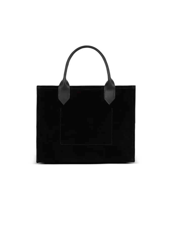 Liten B-Army-toteväska i mocka Liten B-Army-toteväska i mocka
