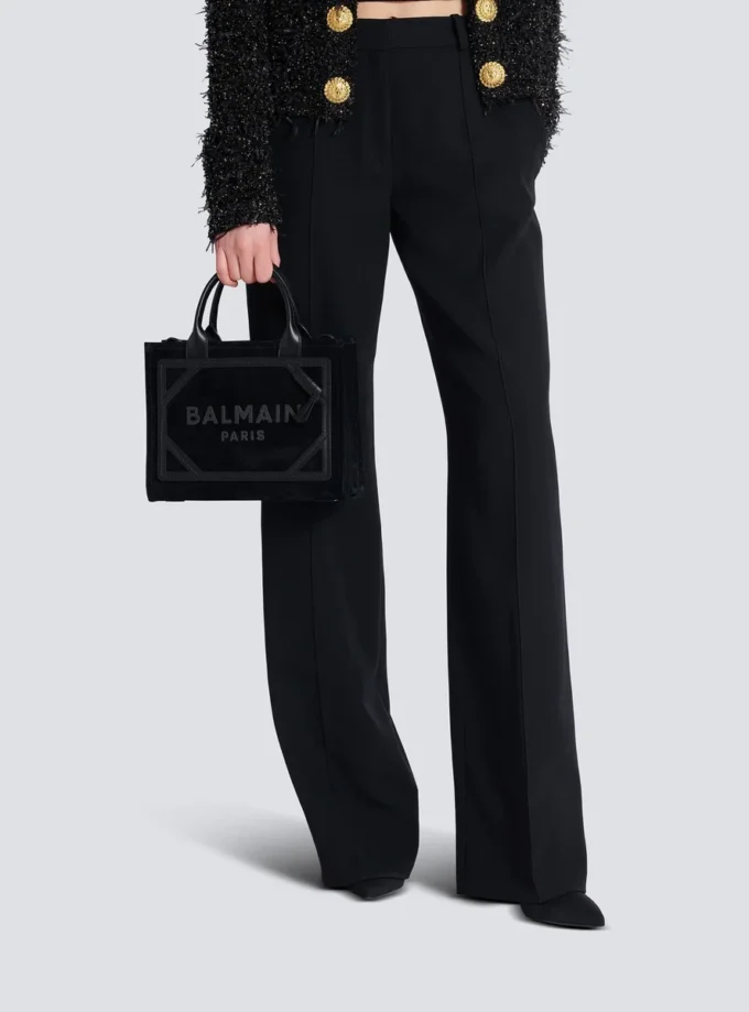 Liten B-Army-toteväska i mocka Liten B-Army-toteväska i mocka