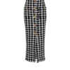 Lång tweedkjol i gingham Lång tweedkjol i gingham
