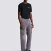 Löst sittande cargojeans i denim