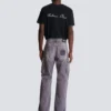 Löst sittande cargojeans i denim