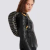 Medium Ebene Zips-väska i kalvskinn Medium Ebene Zips-väska i kalvskinn