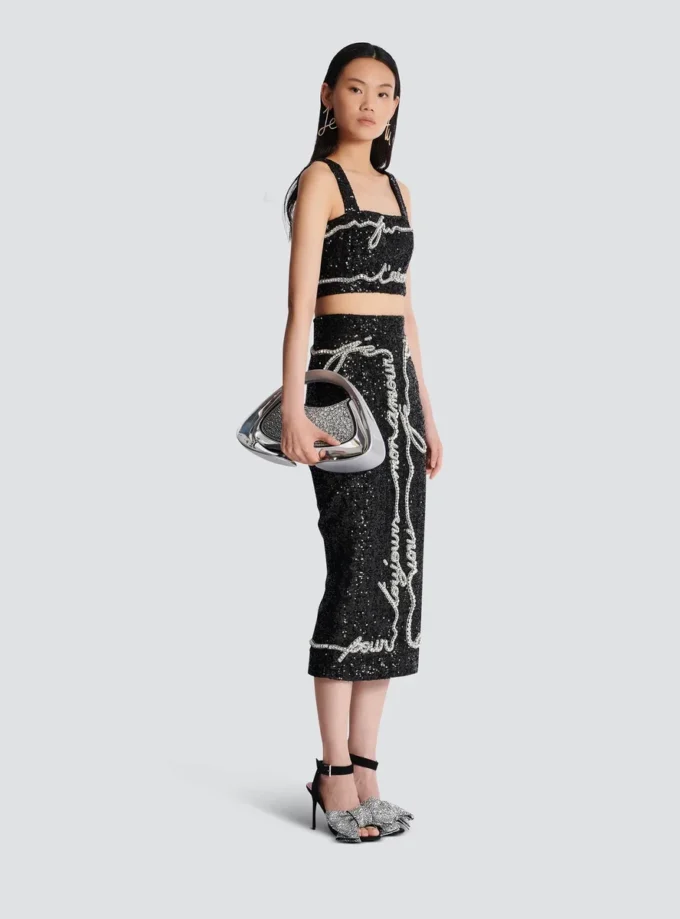 Medium Jolie Madame-väska med strass