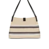 Medium Release Shopper-väska i canvas och kalvskinn Medium Release Shopper-väska i canvas och kalvskinn