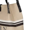 Medium Release Shopper-väska i canvas och kalvskinn Medium Release Shopper-väska i canvas och kalvskinn