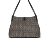Medium Release Shopper-väska i monogramjacquard och kalvskinn Medium Release Shopper-väska i monogramjacquard och kalvskinn
