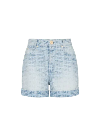 Monogram-denimshorts