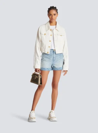 Monogram-denimshorts