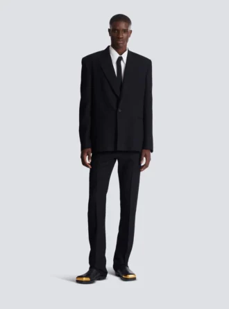 Monogram grain de poudre 1-knappsjacka