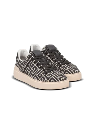 Monogram jacquard B-Court sneakers
